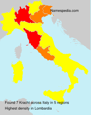 Surname Kracht in Italy Surname Kracht in Italy