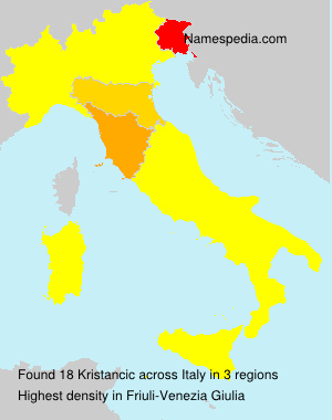 Surname Kristancic in Italy Surname Kristancic in Italy