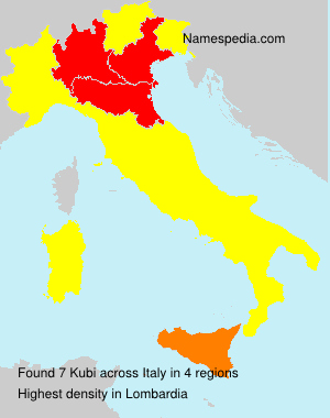 Surname Kubi in Italy Surname Kubi in Italy