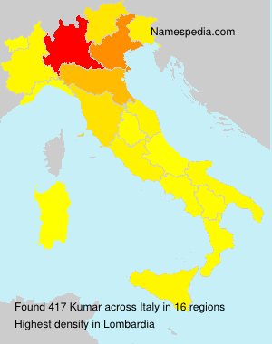 Surname Kumar in Italy Surname Kumar in Italy