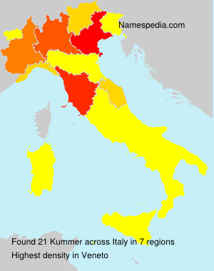 Surname Kummer in Italy Surname Kummer in Italy