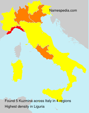 Surname Kuzmina in Italy Surname Kuzmina in Italy
