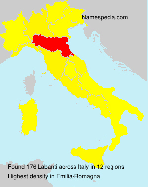 Surname Labanti in Italy Surname Labanti in Italy
