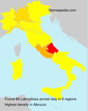 Surname Labricciosa in Italy Surname Labricciosa in Italy