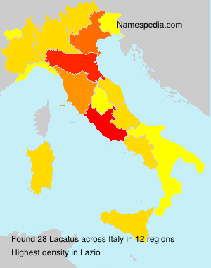 Surname Lacatus in Italy Surname Lacatus in Italy