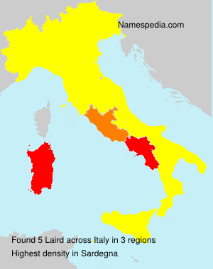 Surname Laird in Italy Surname Laird in Italy