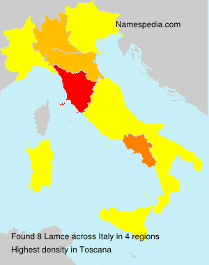 Surname Lamce in Italy