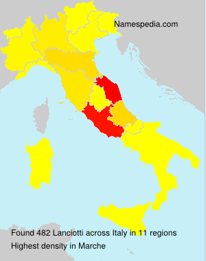 Surname Lanciotti in Italy Surname Lanciotti in Italy