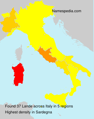 Surname Lande in Italy Surname Lande in Italy