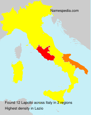 Surname Lapollo in Italy Surname Lapollo in Italy