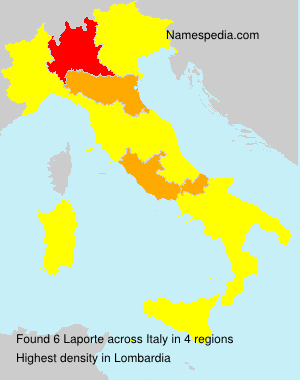 Surname Laporte in Italy Surname Laporte in Italy
