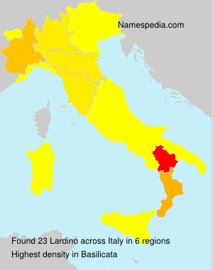Surname Lardino in Italy Surname Lardino in Italy