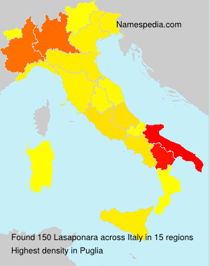 Surname Lasaponara in Italy Surname Lasaponara in Italy