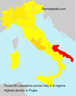 Surname Lasaracina in Italy Surname Lasaracina in Italy