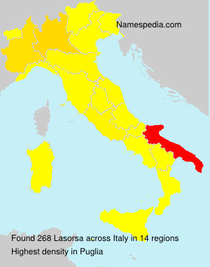 Surname Lasorsa in Italy Surname Lasorsa in Italy