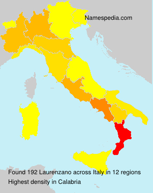 Surname Laurenzano in Italy Surname Laurenzano in Italy