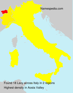 Surname Lavy in Italy Surname Lavy in Italy