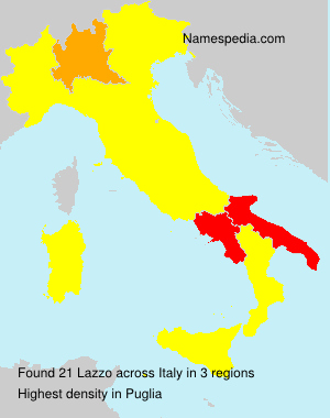 Surname Lazzo in Italy Surname Lazzo in Italy