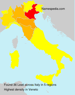 Surname Leati in Italy Surname Leati in Italy