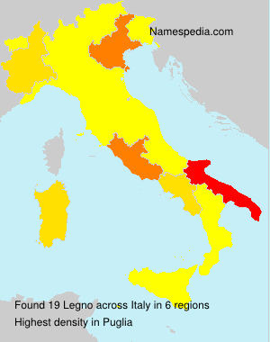 Surname Legno in Italy Surname Legno in Italy