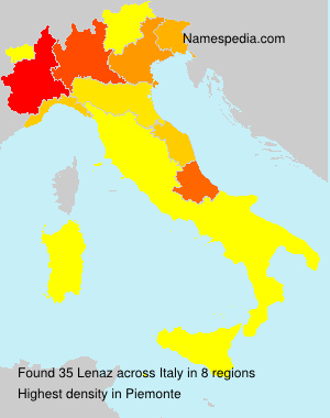 Surname Lenaz in Italy Surname Lenaz in Italy