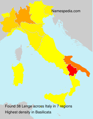 Surname Lenge in Italy Surname Lenge in Italy