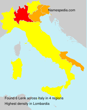 Surname Lenk in Italy Surname Lenk in Italy