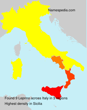 Surname Leprino in Italy Surname Leprino in Italy