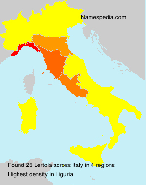 Surname Lertola in Italy