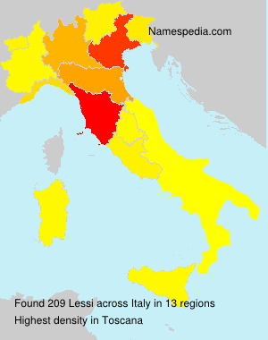 Surname Lessi in Italy Surname Lessi in Italy