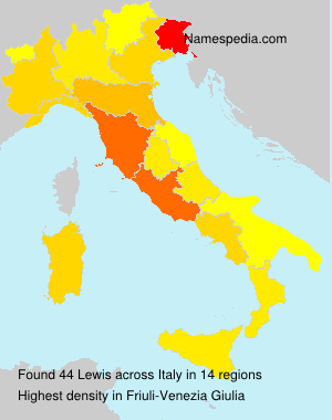 Surname Lewis in Italy Surname Lewis in Italy