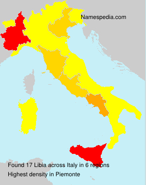 Surname Libia in Italy Surname Libia in Italy
