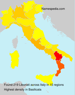 Surname Libonati in Italy Surname Libonati in Italy
