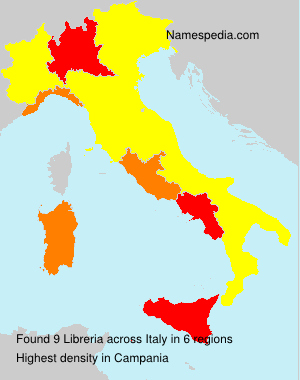 Surname Libreria in Italy Surname Libreria in Italy
