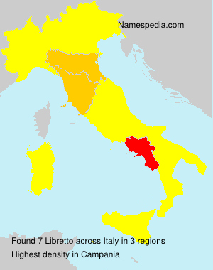 Surname Libretto in Italy Surname Libretto in Italy