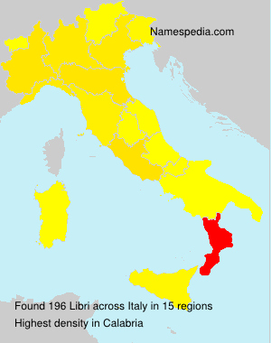 Surname Libri in Italy Surname Libri in Italy