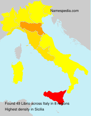 Surname Librio in Italy Surname Librio in Italy