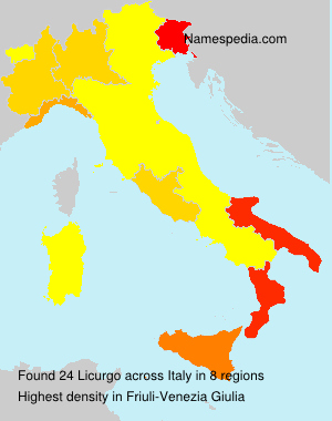 Surname Licurgo in Italy Surname Licurgo in Italy