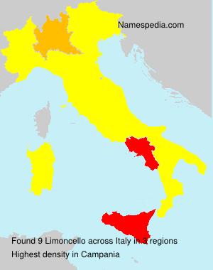 Surname Limoncello in Italy Surname Limoncello in Italy