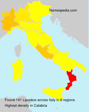 Surname Liporace in Italy Surname Liporace in Italy