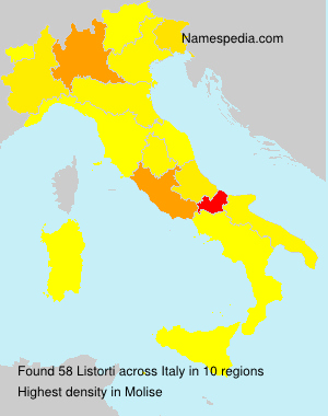 Surname Listorti in Italy Surname Listorti in Italy