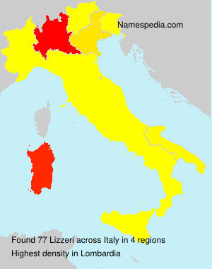 Surname Lizzeri in Italy