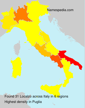 Surname Localzo in Italy Surname Localzo in Italy