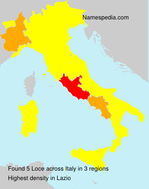Surname Loce in Italy Surname Loce in Italy
