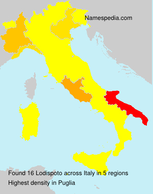 Surname Lodispoto in Italy Surname Lodispoto in Italy