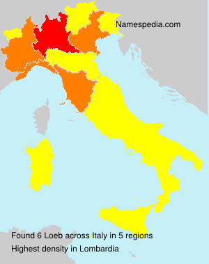 Surname Loeb in Italy Surname Loeb in Italy
