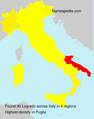 Surname Logreco in Italy Surname Logreco in Italy