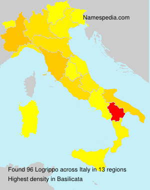 Surname Logrippo in Italy Surname Logrippo in Italy
