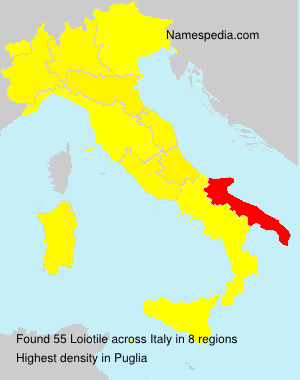 Surname Loiotile in Italy Surname Loiotile in Italy