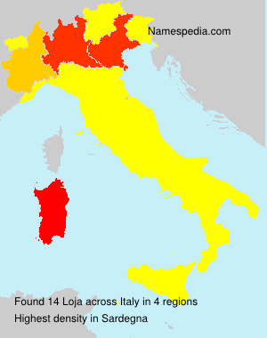 Surname Loja in Italy